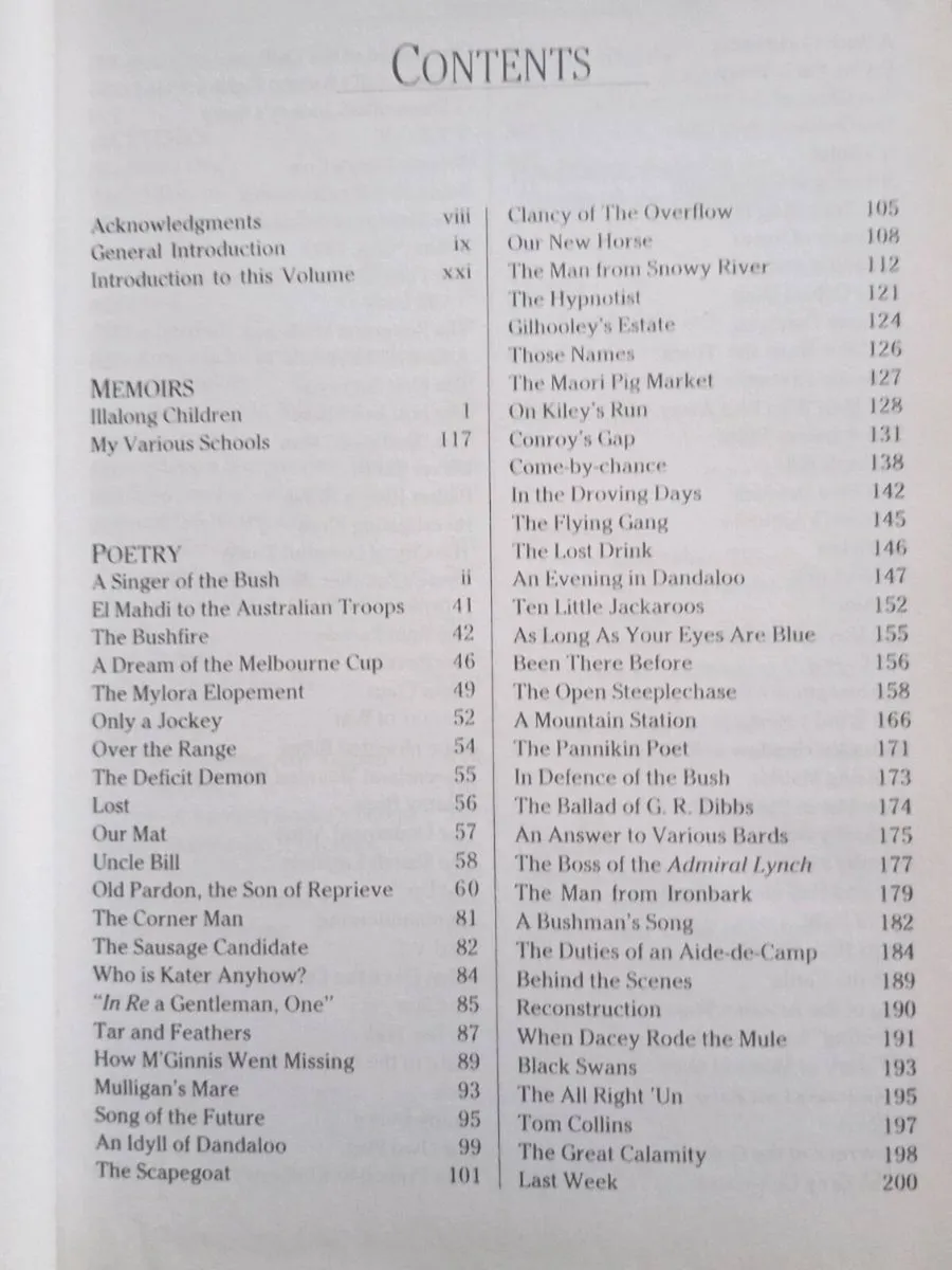 Banjo Patterson Books Two Volumes - Image 2