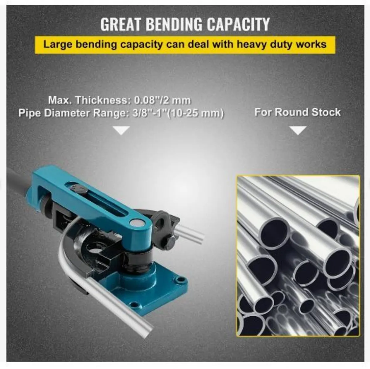 Pipe Bender 3/8 to 1 Inch Pipe Tubing Bender - Image 3