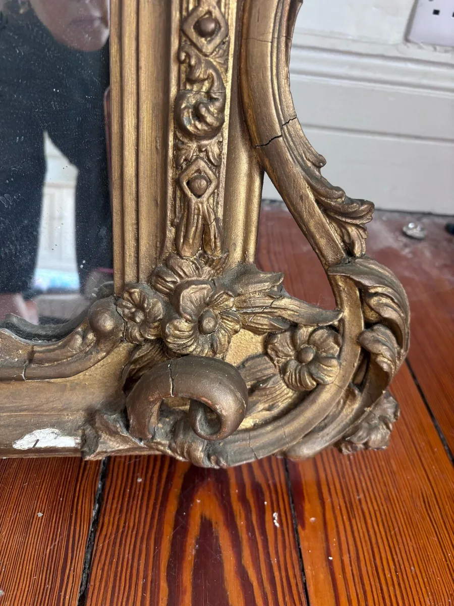 Mirror ornate Rococo mid 20th century - Image 3