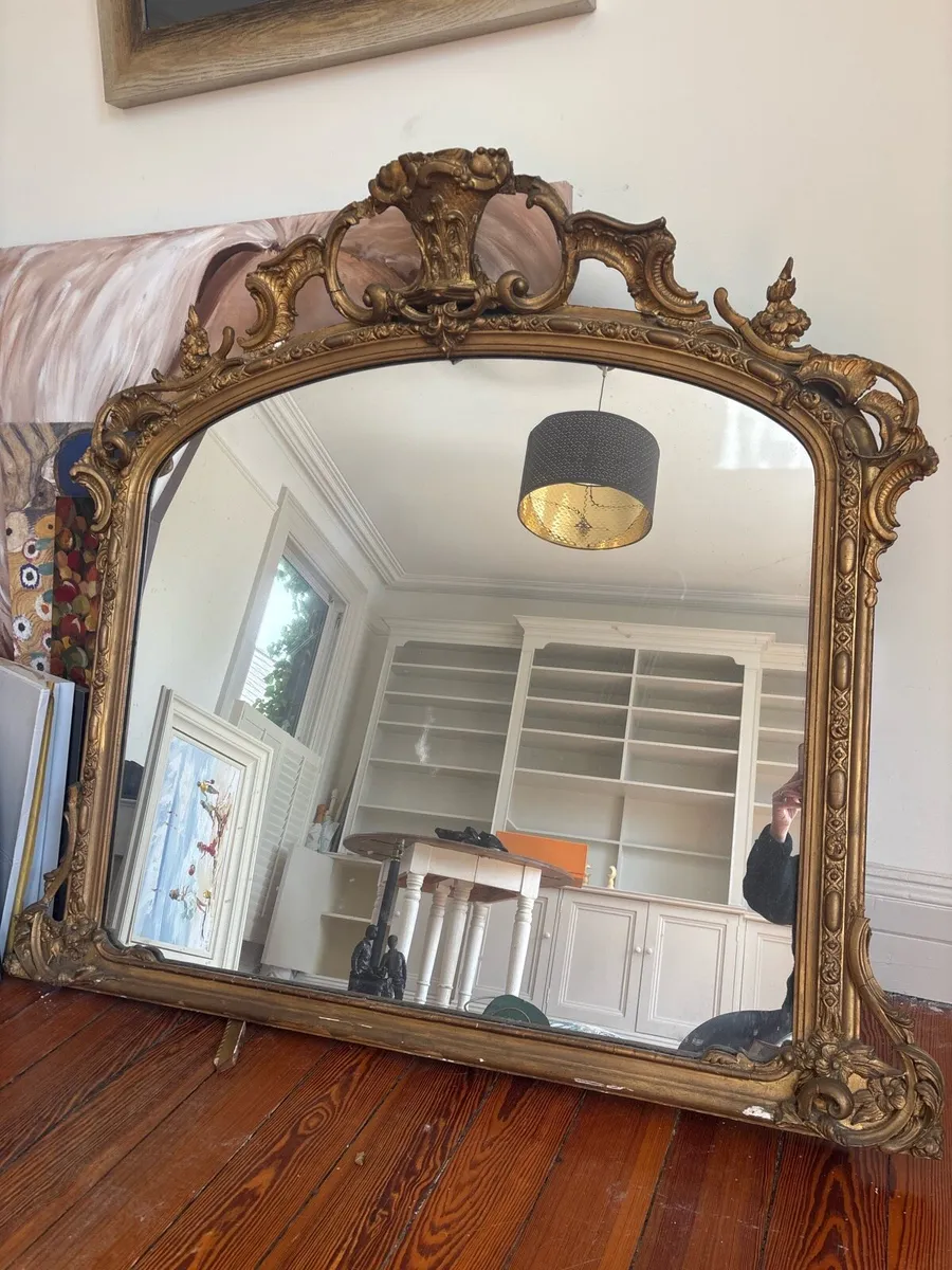 Mirror ornate Rococo mid 20th century - Image 1