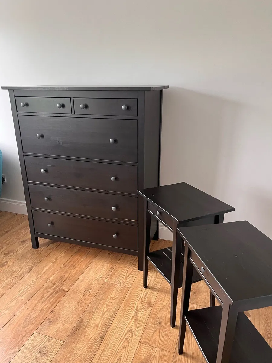 Ikea chest of drawers & two lockers - Image 3