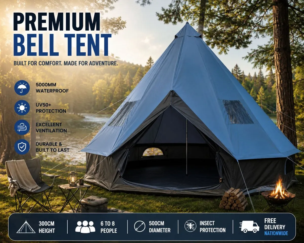 Family Tent Teepee tent 6 to 8 men tent - Image 4