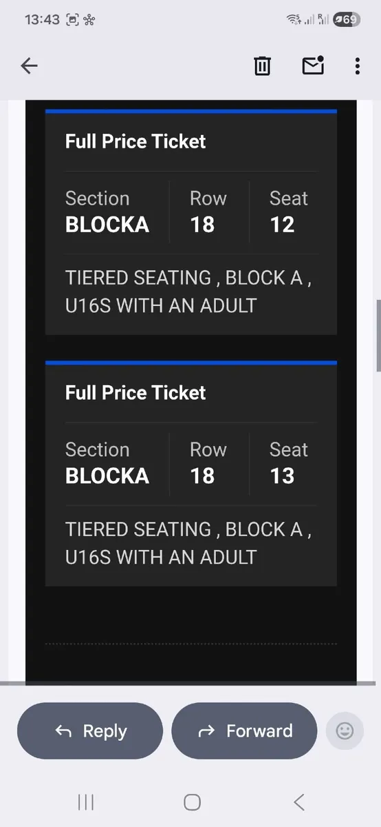 2 x Paul Simon seated tickets 3Arena May 2026 - Image 3