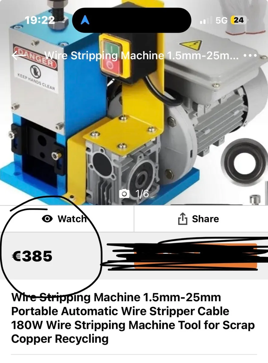 Electric Wire Stripping Machine Cable Stripper - Image 2