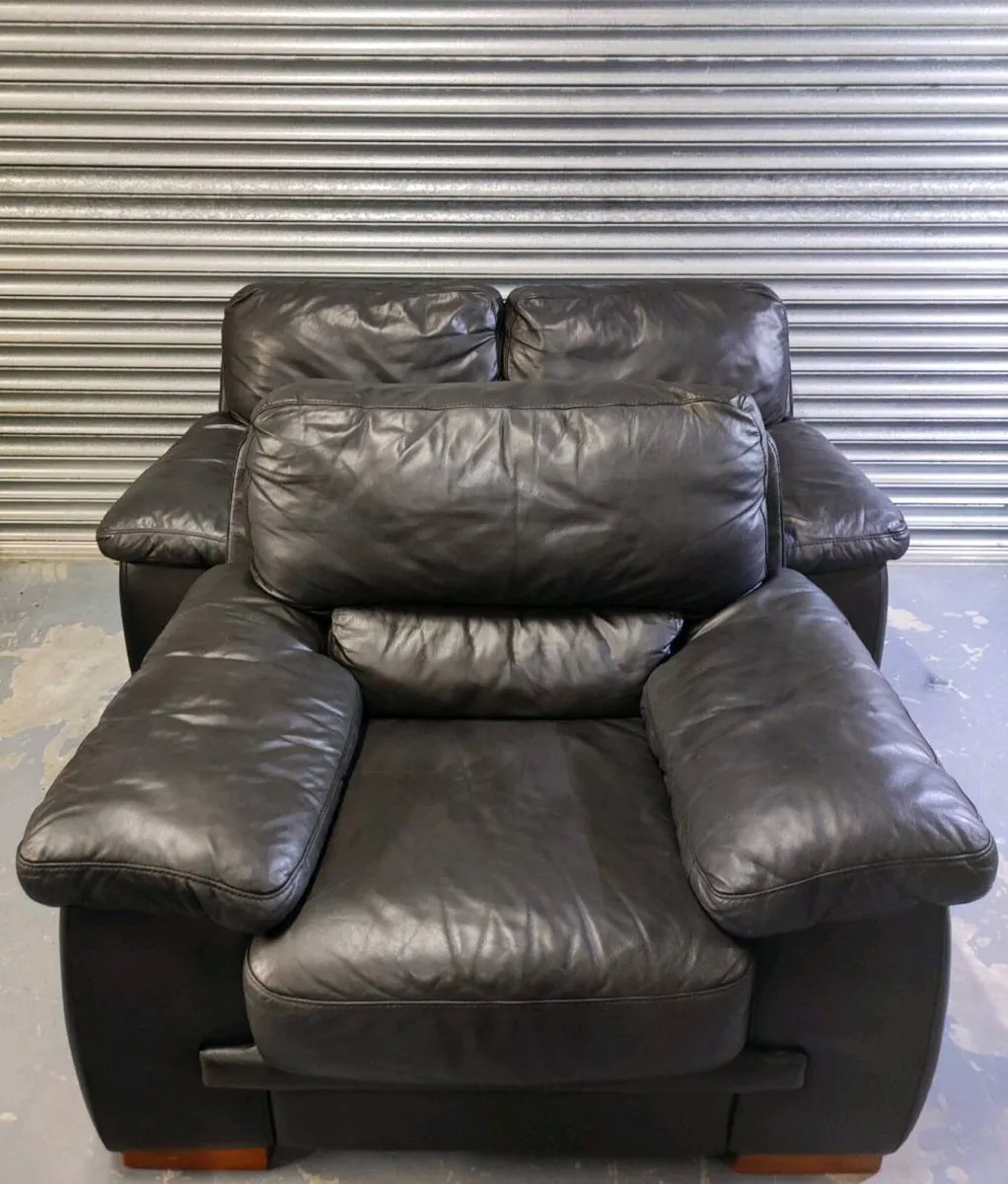 2+1 seater leather sofa couch set - Image 2