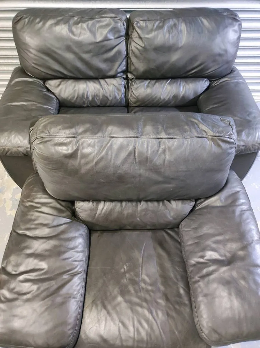 2+1 seater leather sofa couch set - Image 3
