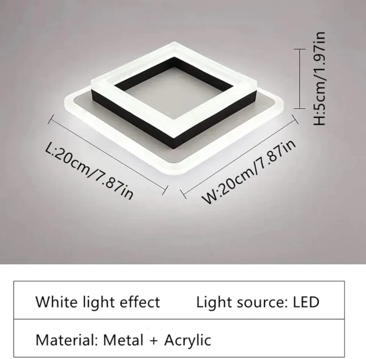 LED Ceiling Light, 24W Modern Ceiling Lamp, LED Ce - Image 3