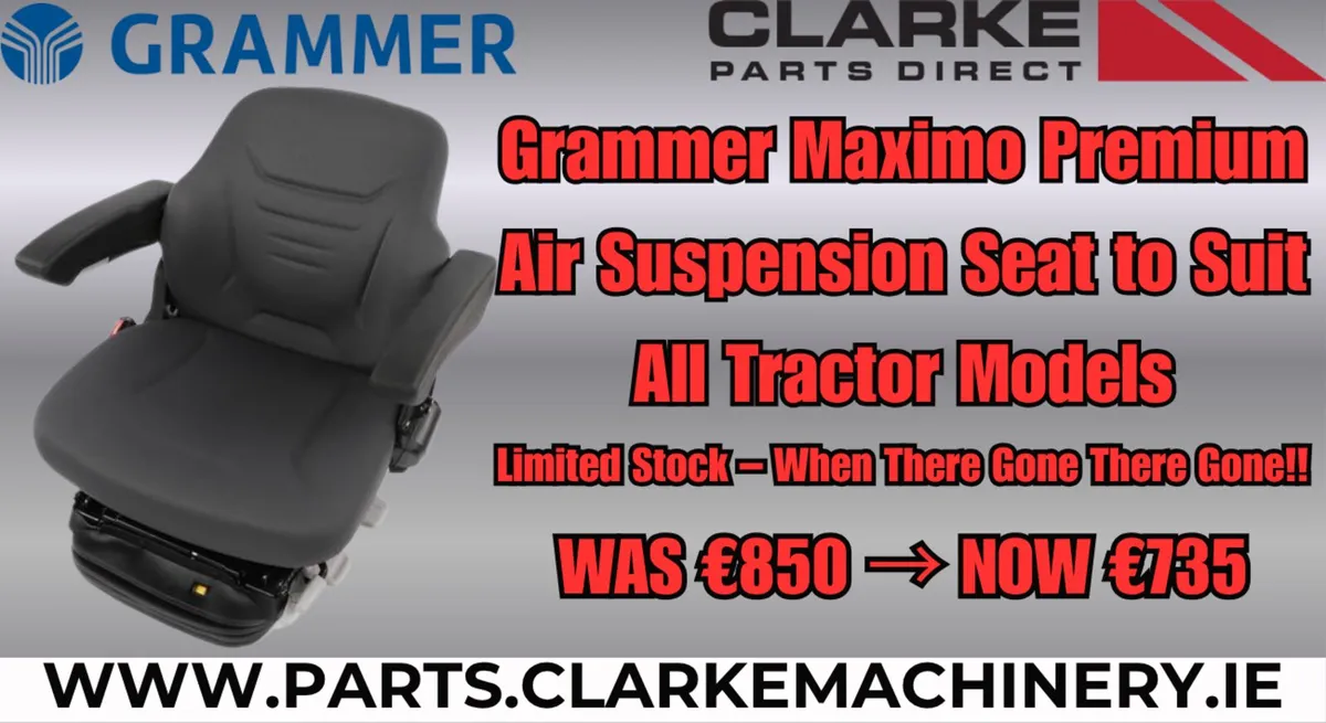Grammer Maximo Air Suspension Seat ⭐Price Offer⭐