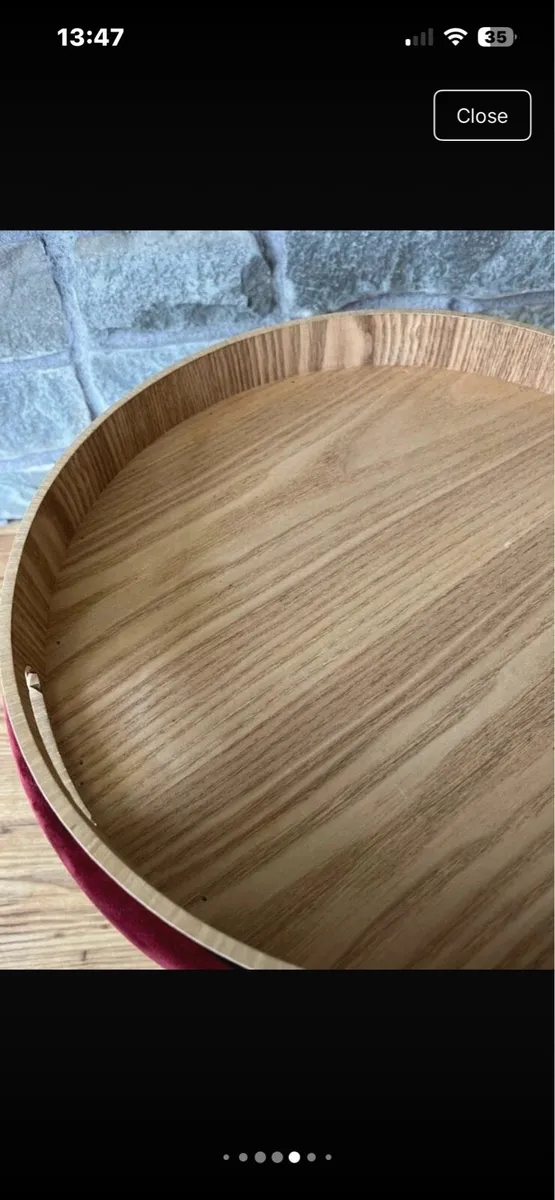Foot stool with tray top - Image 4