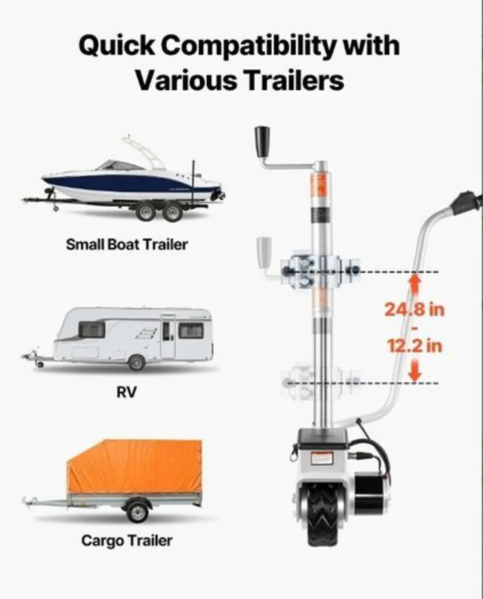Electric Trailer Dolly 2.5 T Motorised Jockey Whee - Image 4