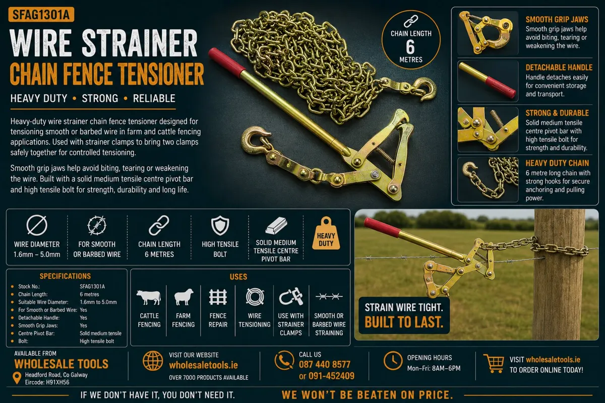 Wire Strainer Chain Fence Tensioner 6m - Image 2