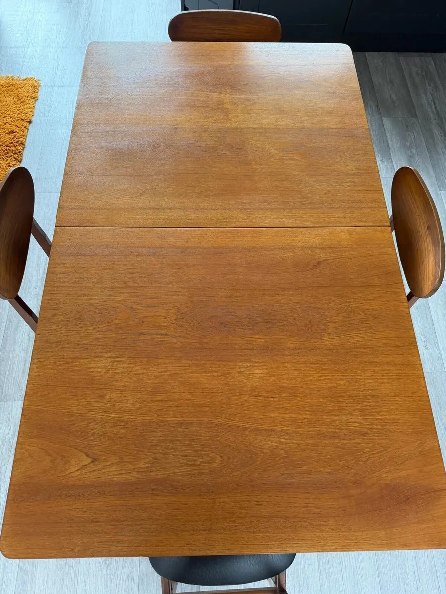 Mid Century Extendable Dining Table - Image 3