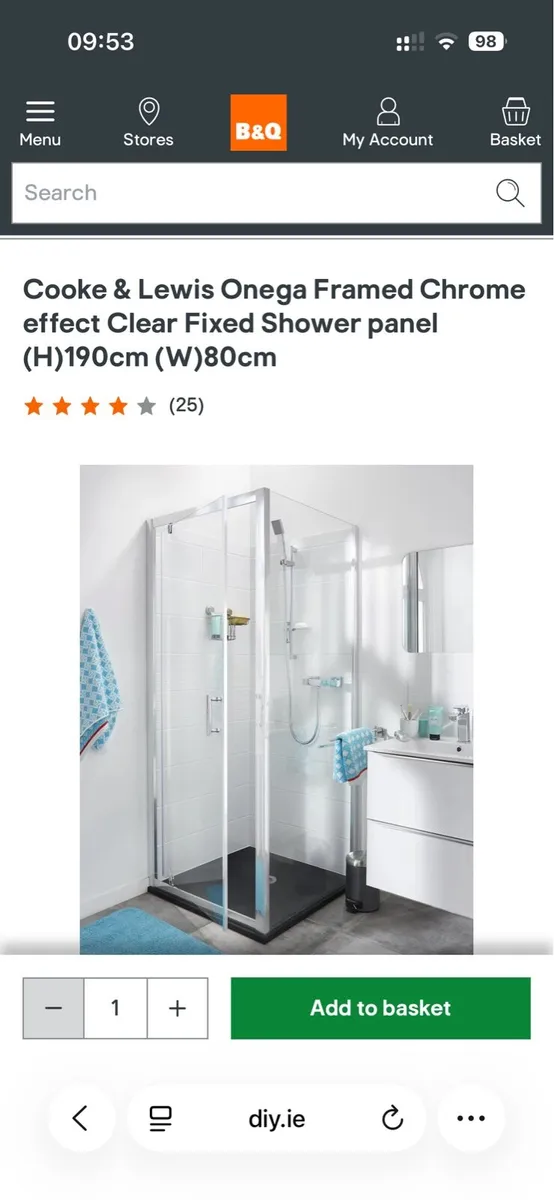 Shower glass panel - Image 3