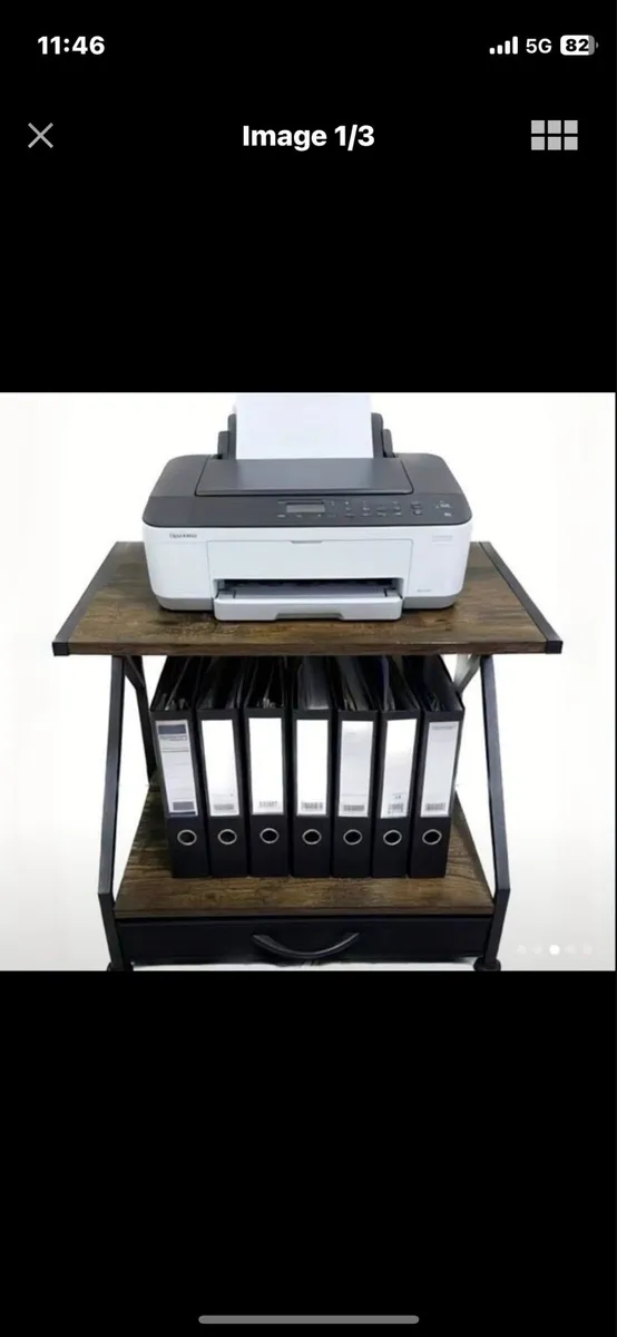 Printer computer shelf storage organizer - Image 4