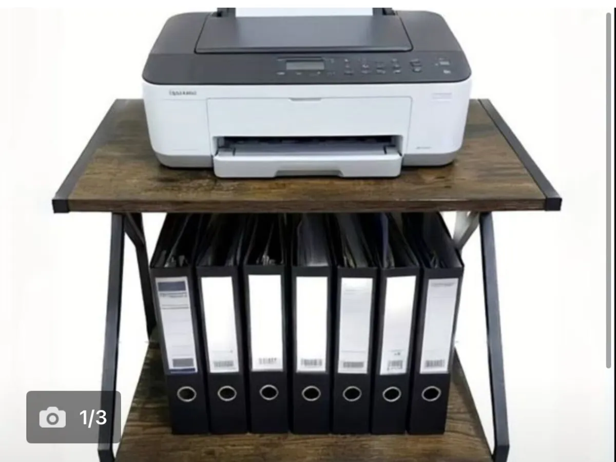 Printer computer shelf storage organizer - Image 1