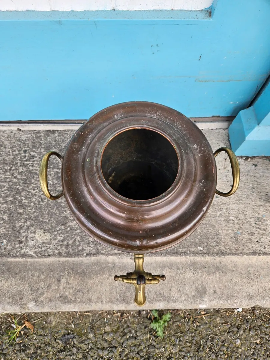 Vintage Copper Kettle Urn - Image 2