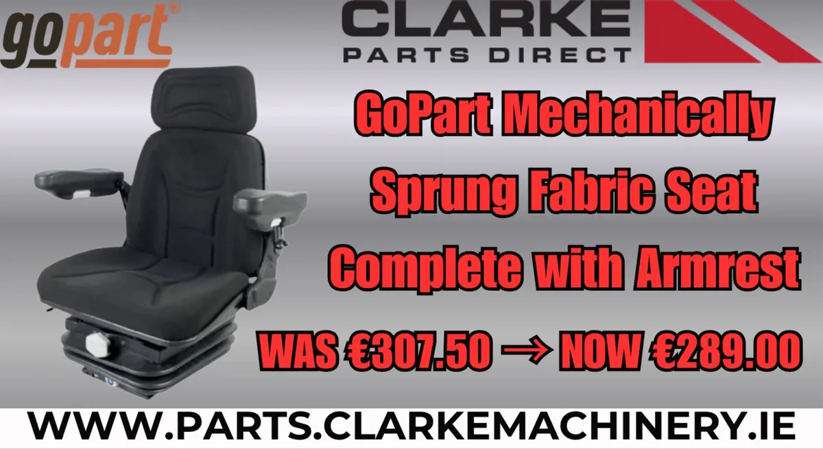 GoPart Mechanically Sprung Seat ⭐Special Offer⭐