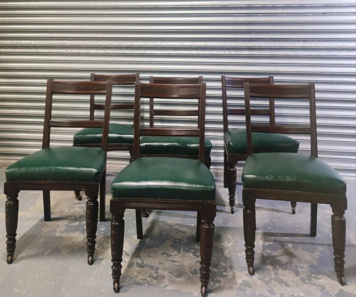 c.1910
Set of 6 Edwardian Antique dining chairs - Image 1