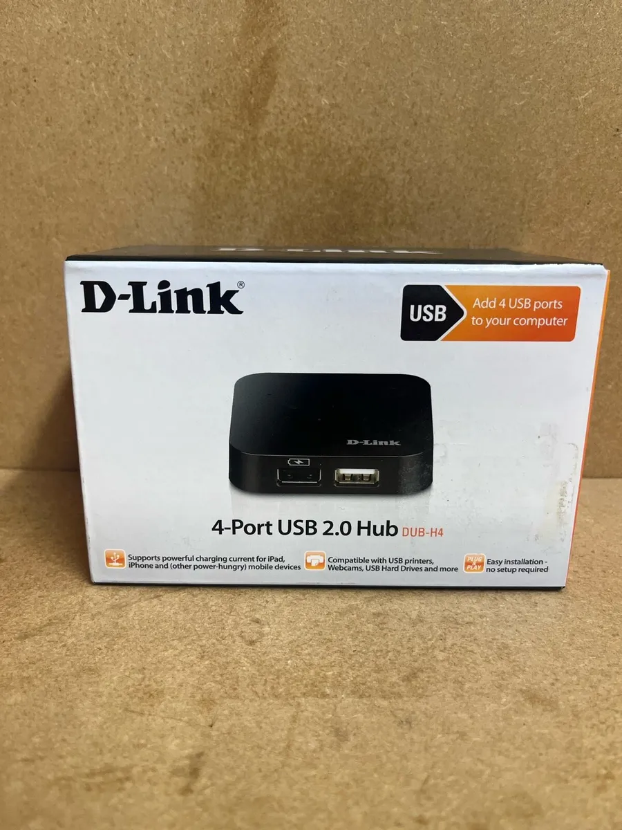 D-link 4-Port USB 2.0 Hub DUB-H4 - Image 1