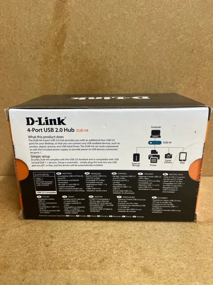 D-link 4-Port USB 2.0 Hub DUB-H4 - Image 3