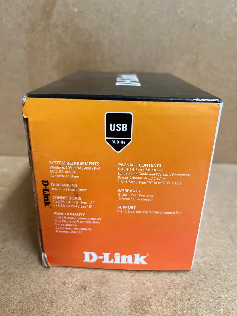 D-link 4-Port USB 2.0 Hub DUB-H4 - Image 4
