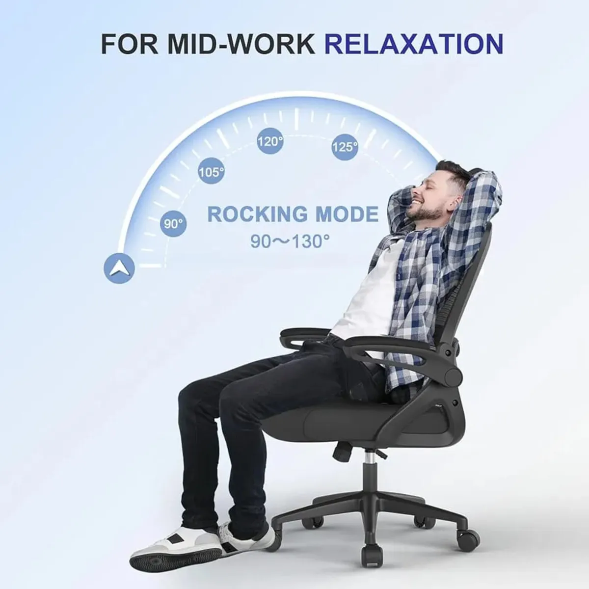 Office Chair Ergonomic Office Chair with Lumbar Su - Image 3