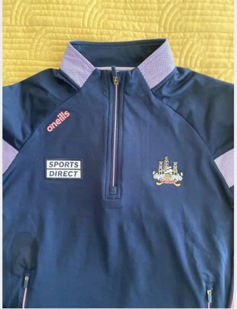 Cork GAA Rockway Brushed Half Zip Top Ladies NAVY - Image 2