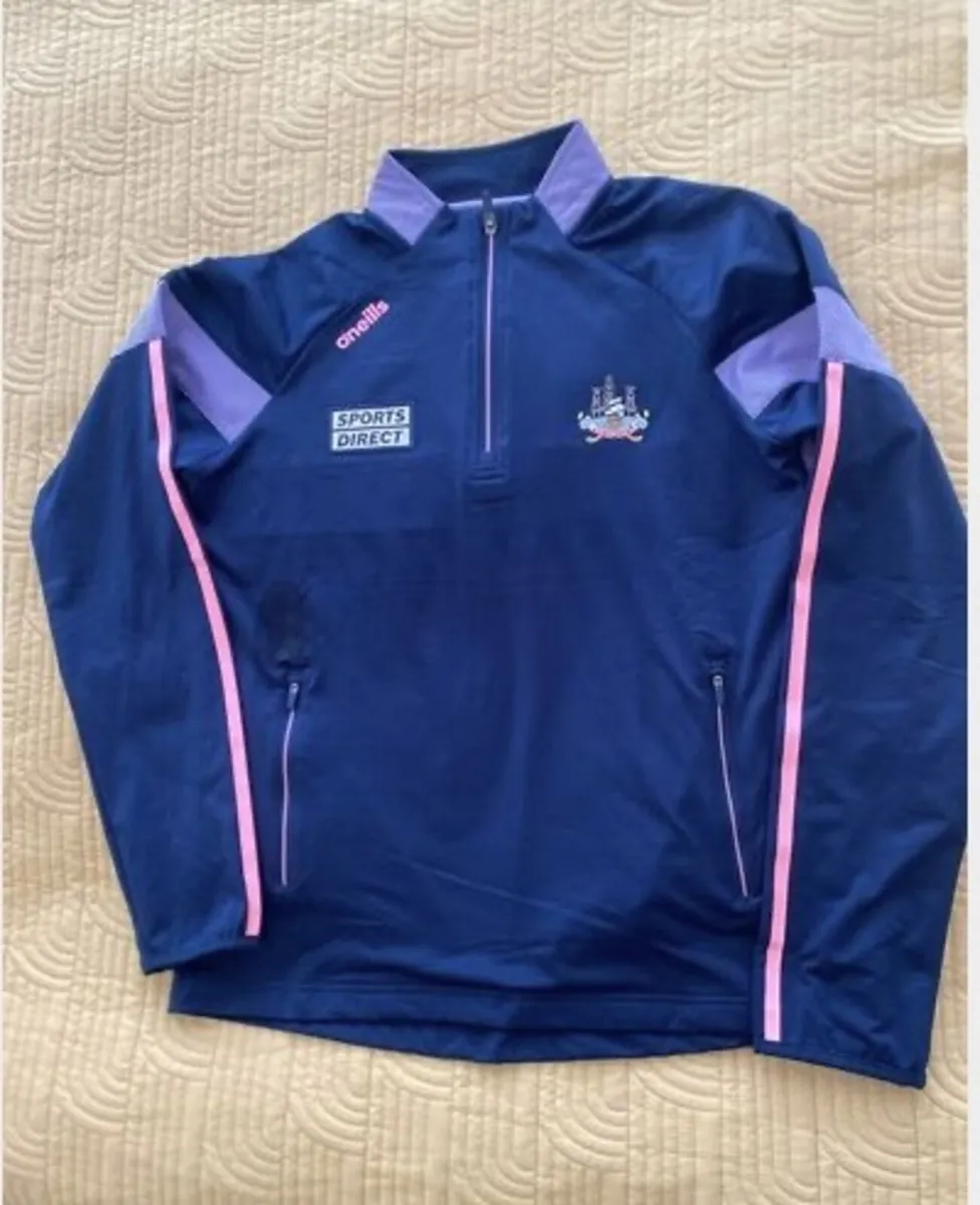 Cork GAA Rockway Brushed Half Zip Top Ladies NAVY - Image 1