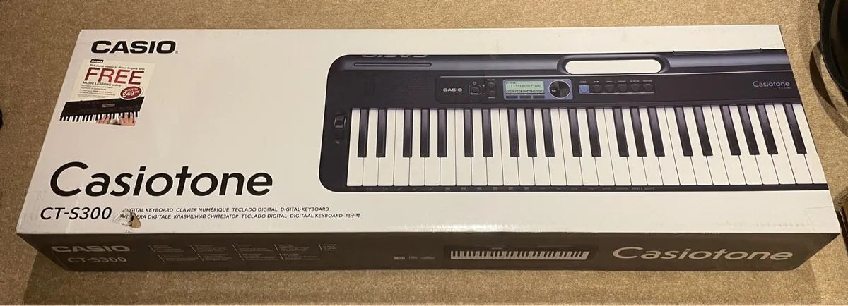 Casio Casiotone CT-S300 & Stagg X-Frame Stand - Image 1