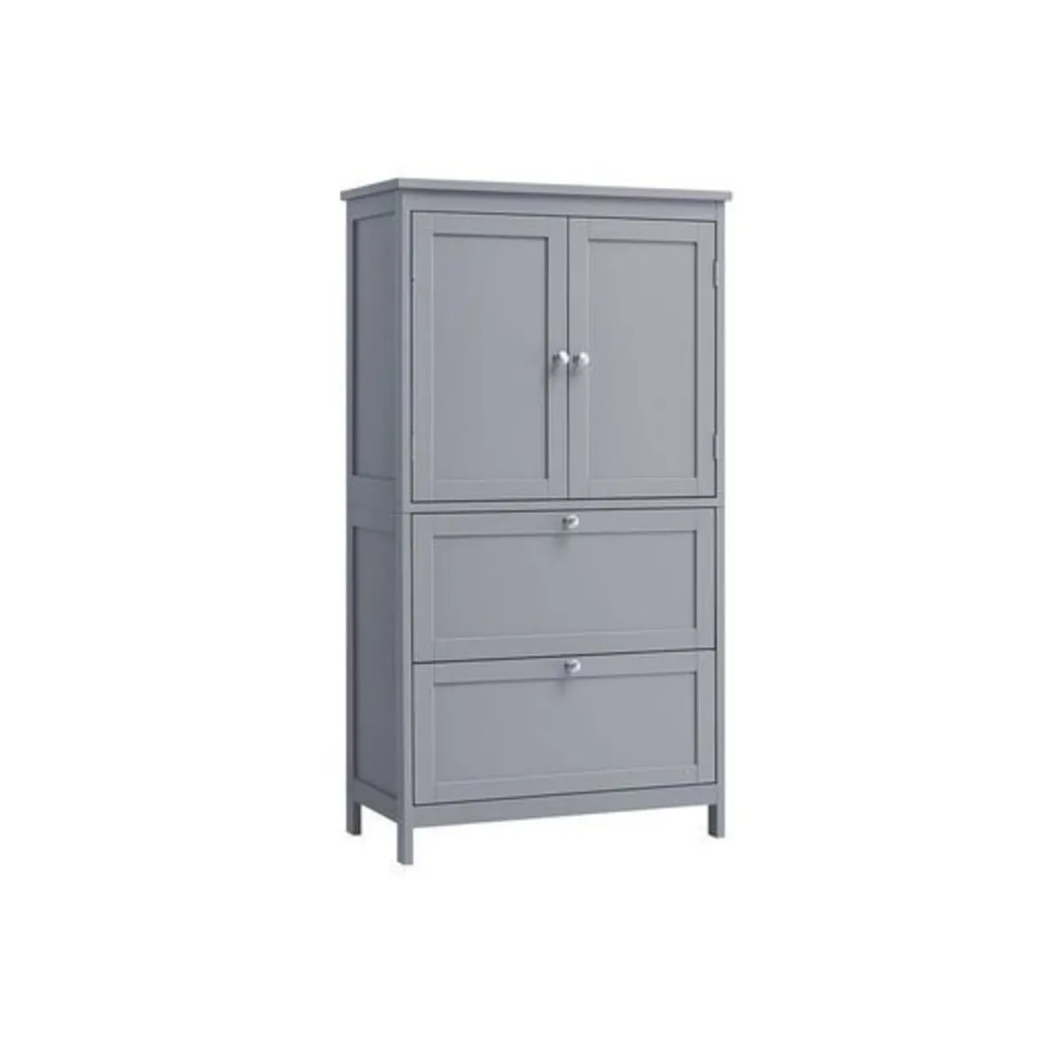 Bathroom cabinet with 2 doors and 2 drawers white - Image 3