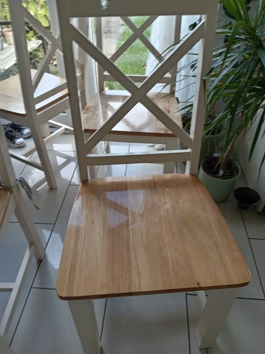 Kitchen chairs x6 - Image 2