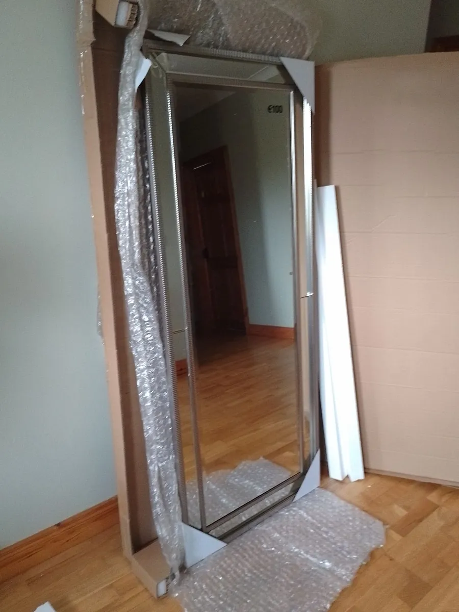 Brand new silver framed mirror. - Image 3