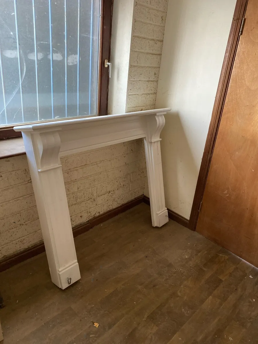 Fireplace Surround Solid Oak Painted - Image 1