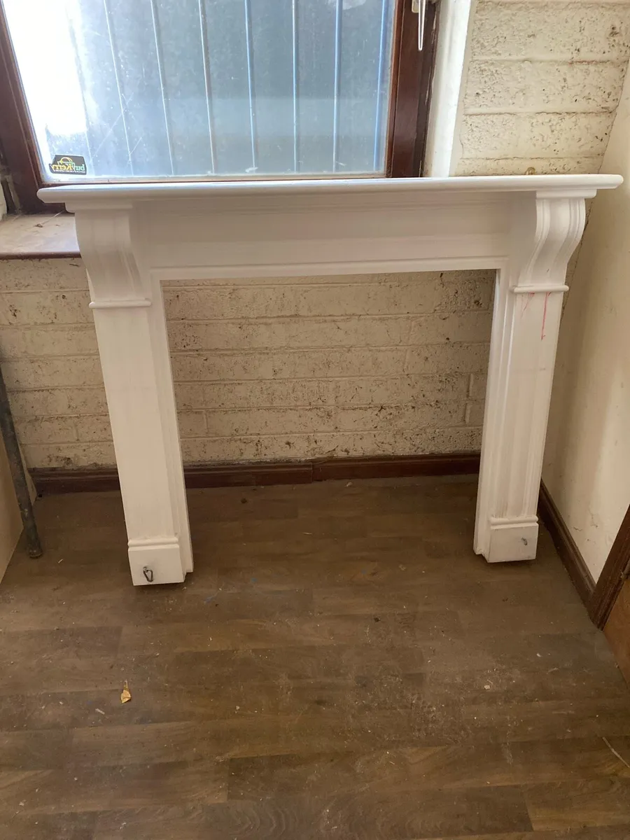 Fireplace Surround Solid Oak Painted - Image 2