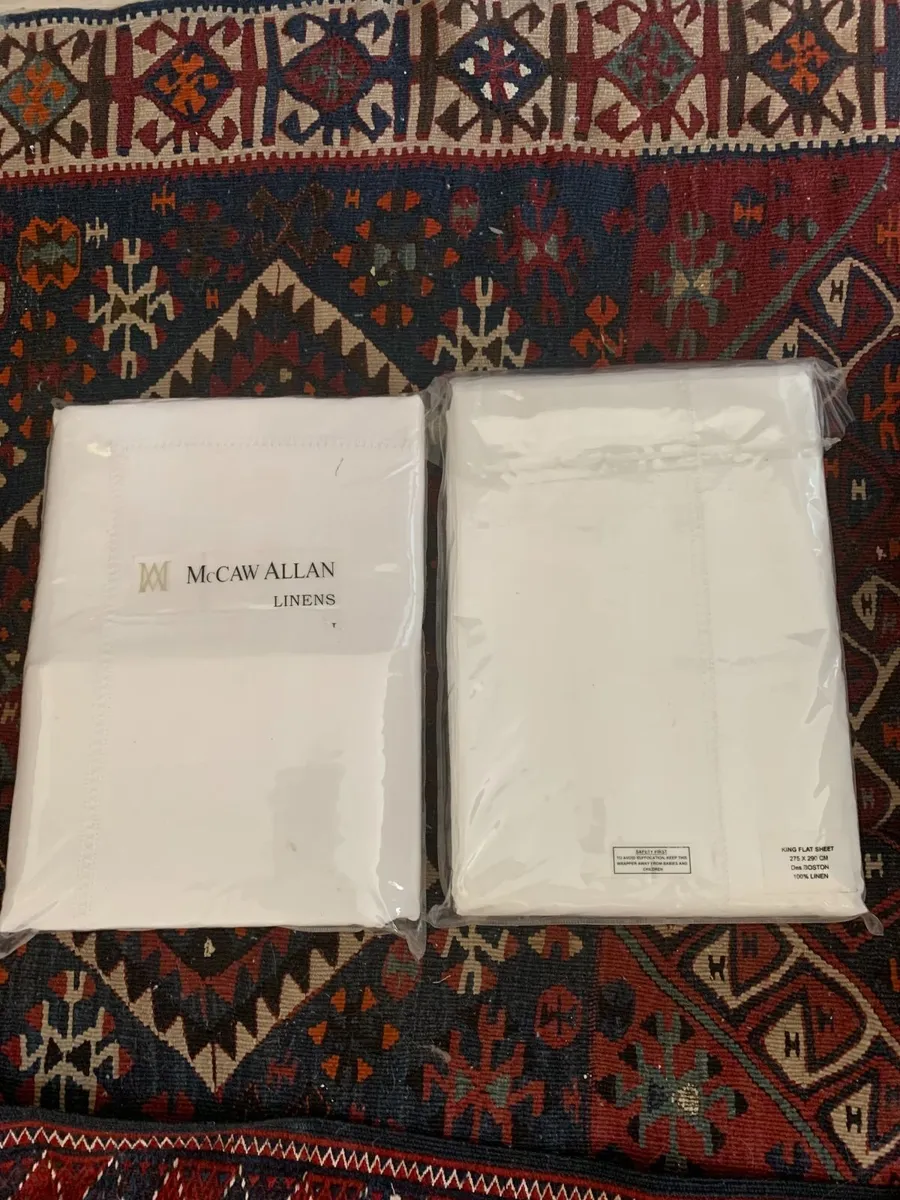 New Linen Sheets - in original packaging - Image 1