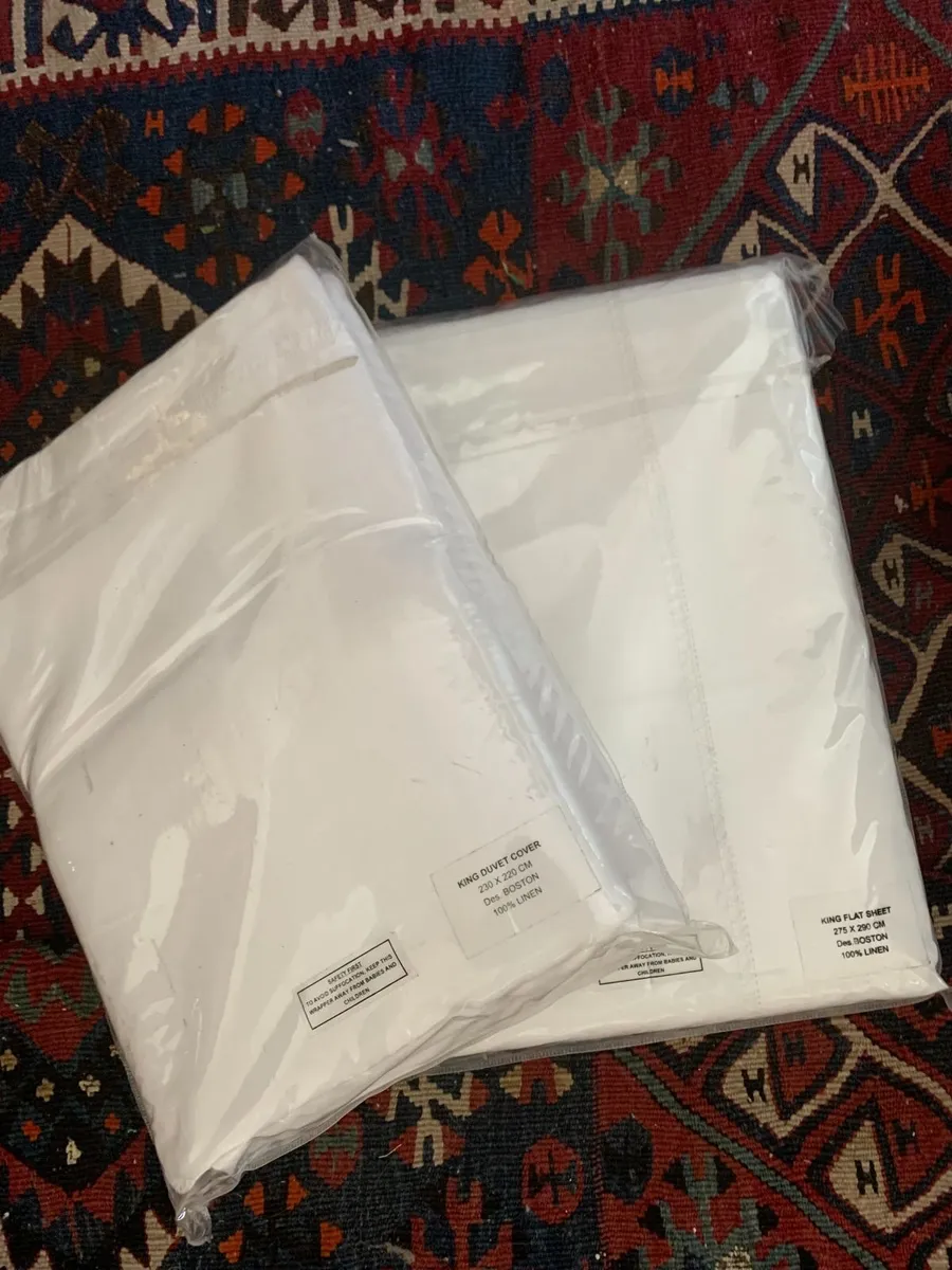 New Linen Sheets - in original packaging - Image 2