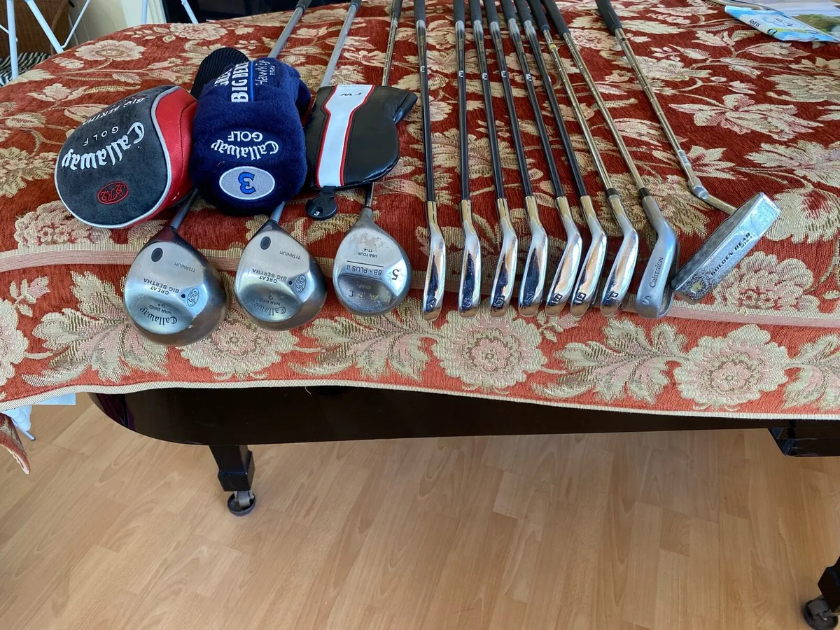 Full set of golf clubs and bag - Image 1