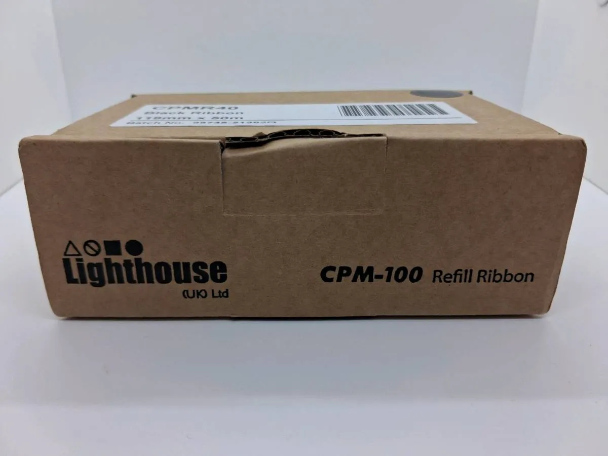 Postage - 2 x Lighthouse CPM 100 Black Ribbon Refi - Image 2