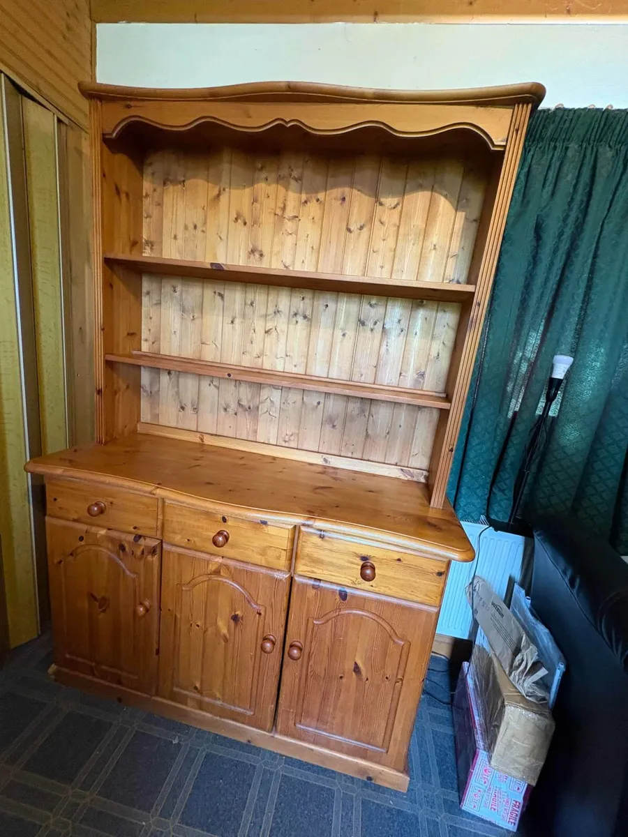 Large 3 Cupboard 3 Drawer Pine Dresser - Image 2