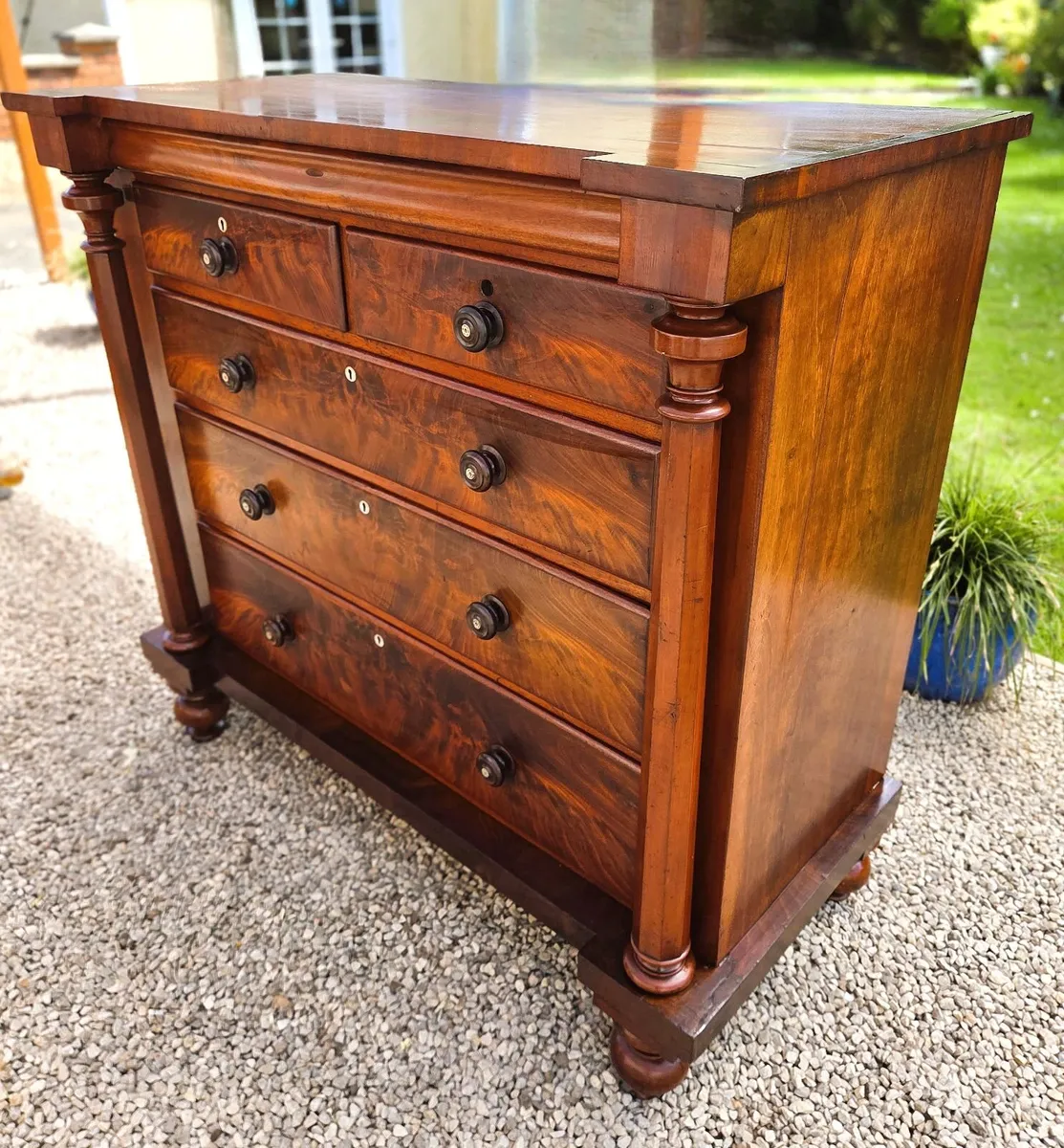 Large Victorian Mahogany Chest- Circa 1870 - Image 2