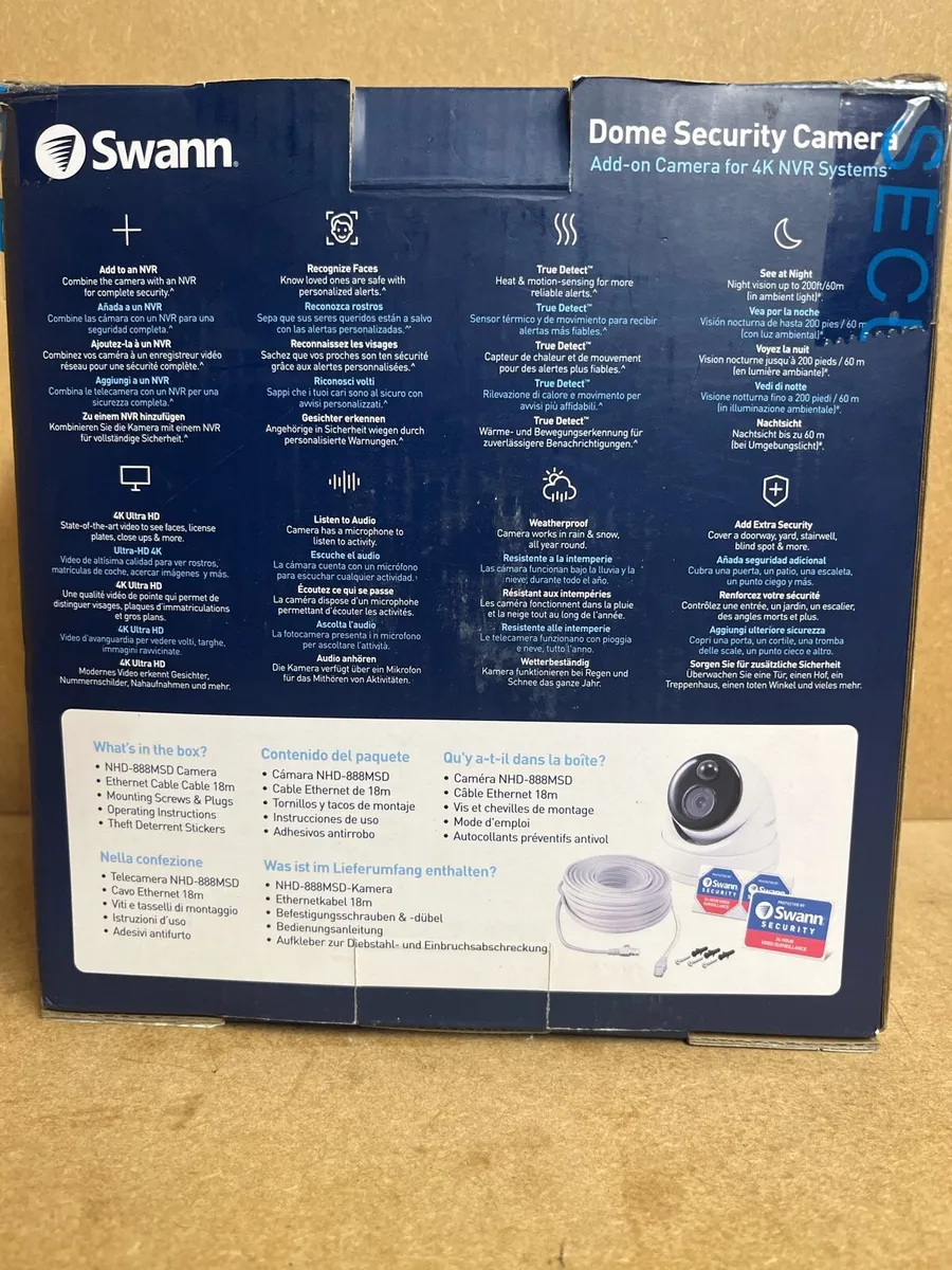 Swann Dome Security Camera 4K Ultra HD - Image 3