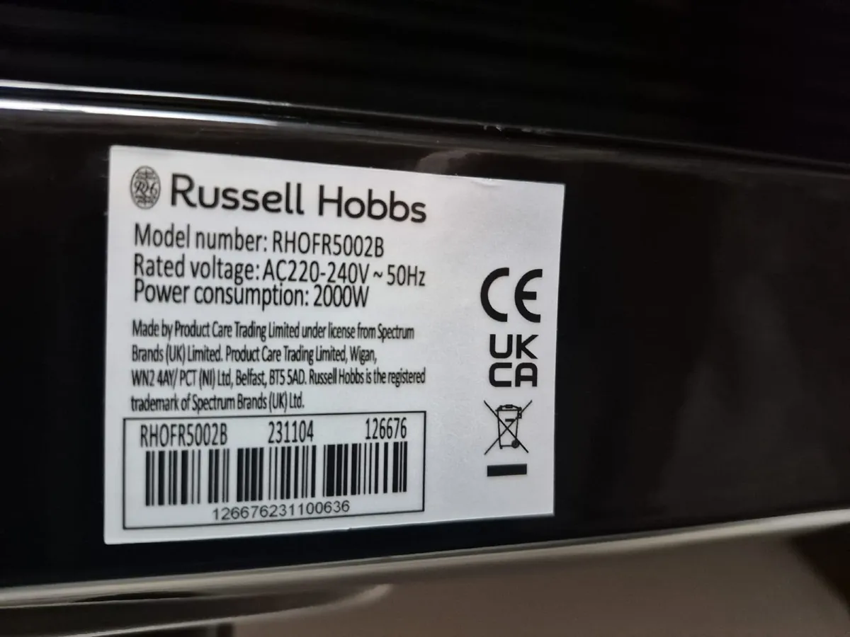 Russell Hobbs 9 Fin Oil Filled Radiator | RHOFR500 - Image 2