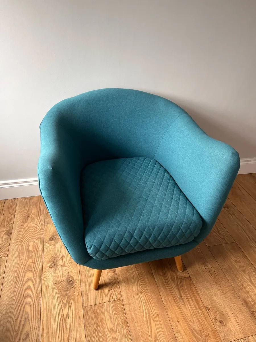 Tub chair green perfect condition - Image 1