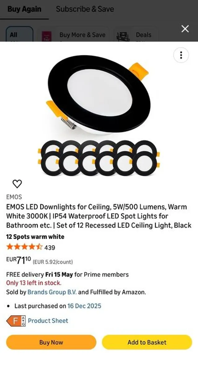 Recessed LED Downlight - Image 1