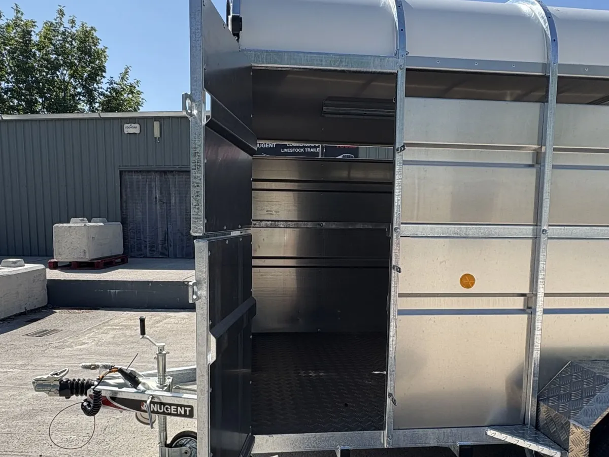Nugent Livestock Cattle 14ft x 6ft Tri Axl Trailer - Image 3