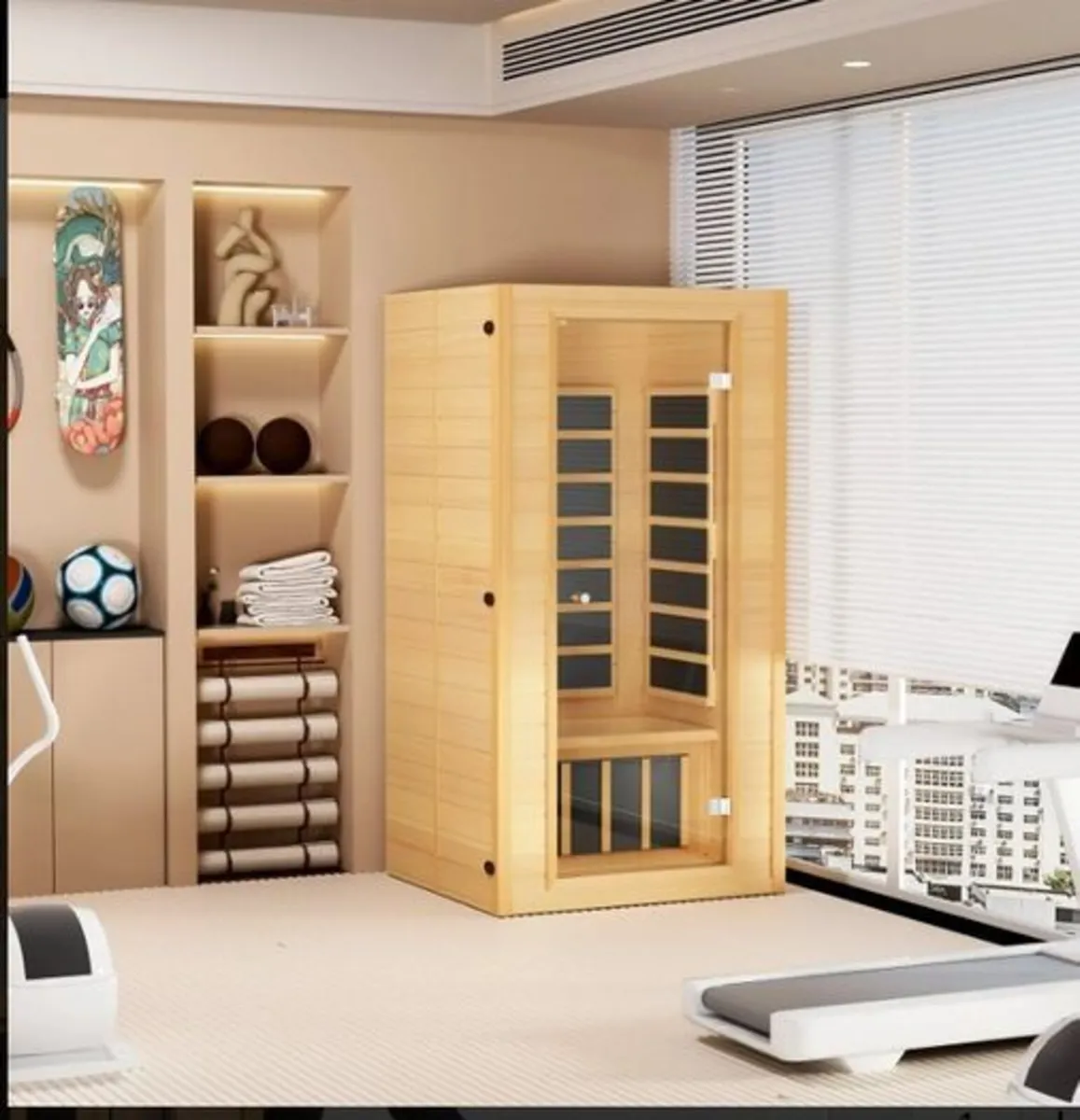 Sauna Wooden 1-2 people Far-Infrared - Image 2