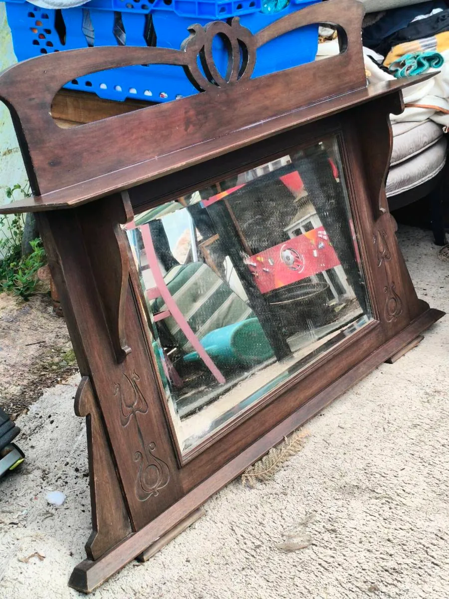 Lovely old style antique mirror, up cycle project - Image 2