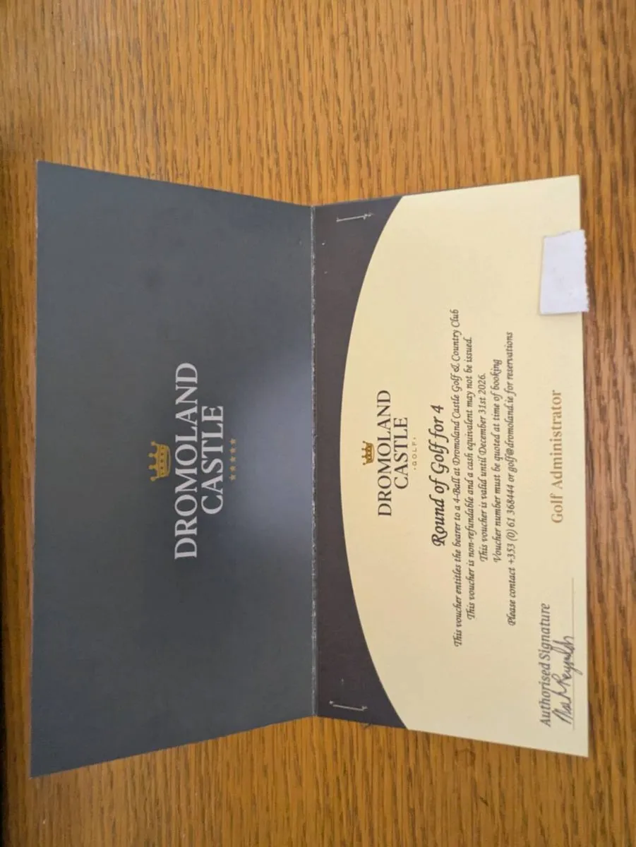 4 Ball Dromoland Castle voucher