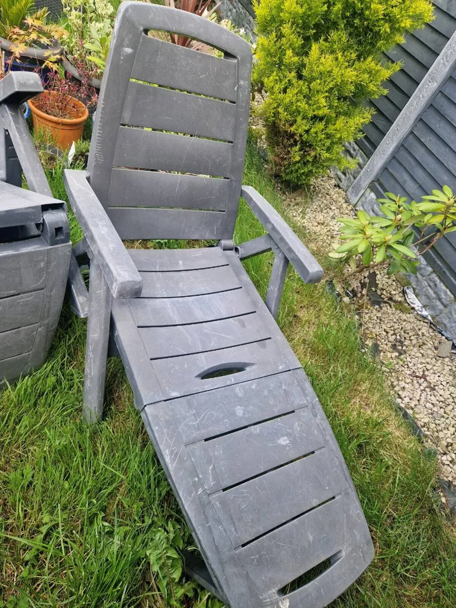 The garden lounge chairs with coushion - Image 1