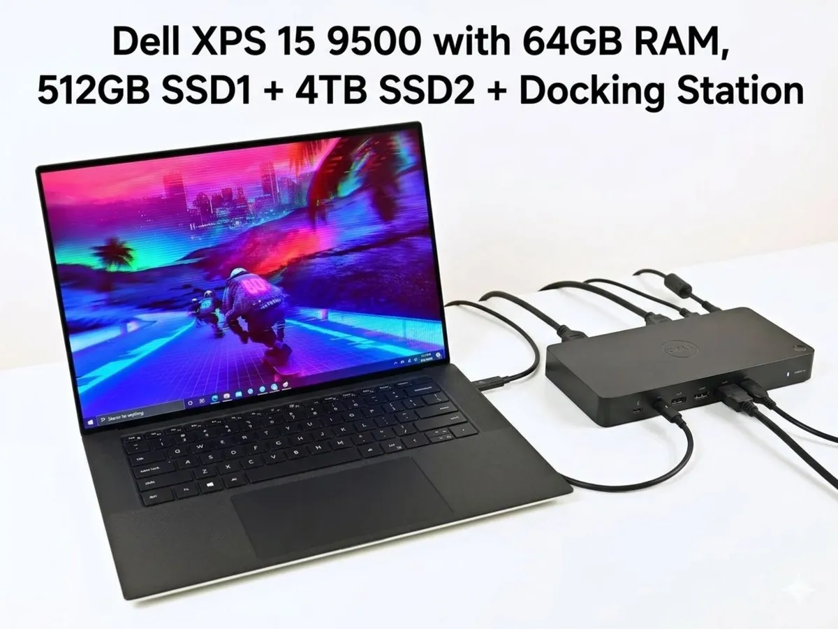 Dell XPS, 64GB RAM & 4.5TB SSD + Docking station - Image 1